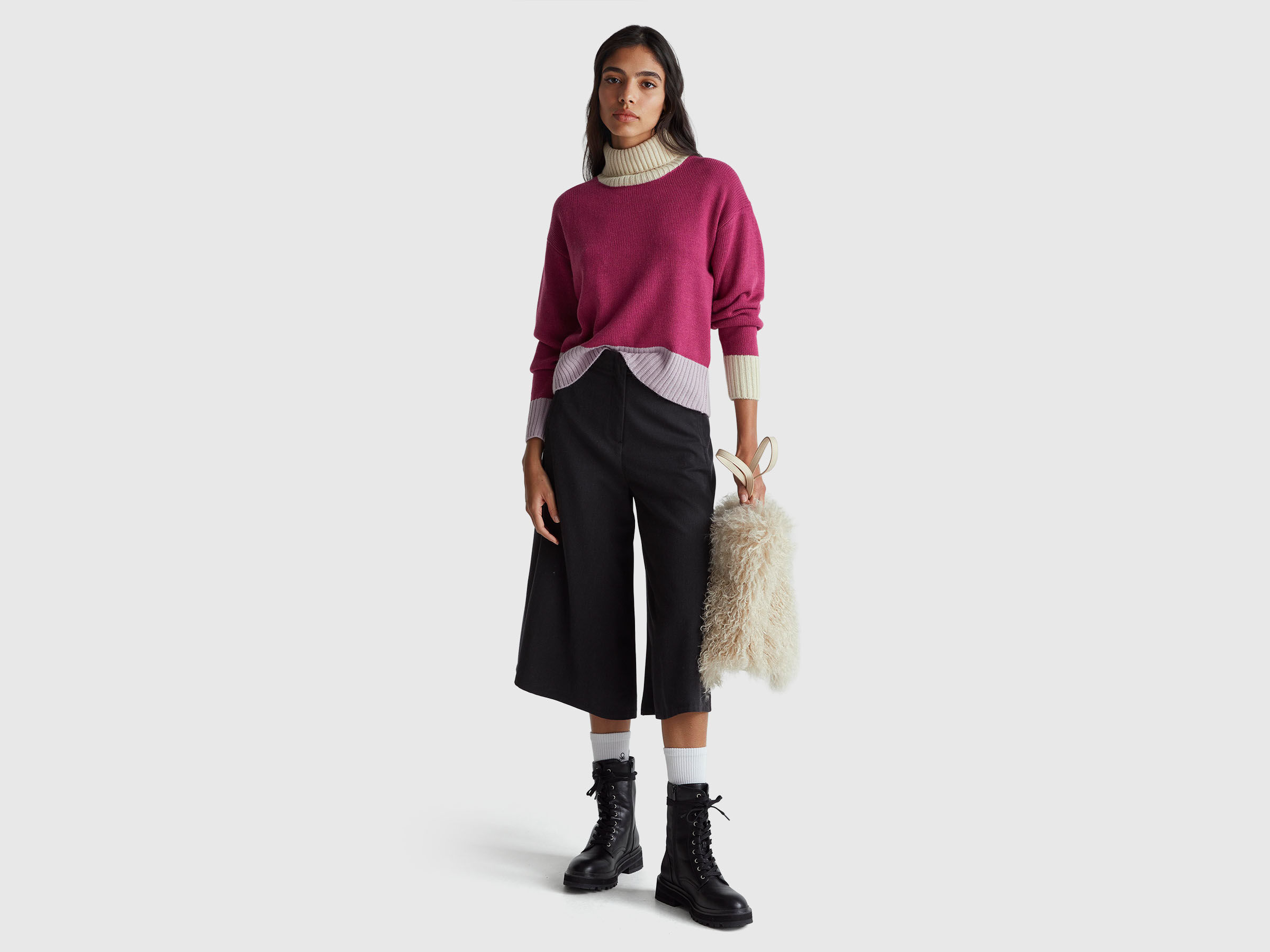 TURTLE NECK SWEATER Women image number 3